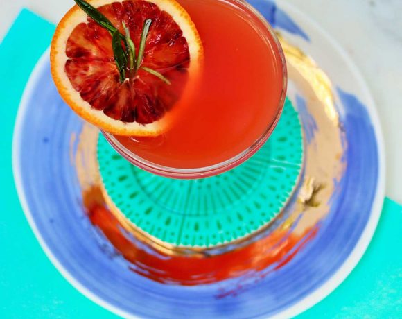 Blood Orange Rosemary Martini