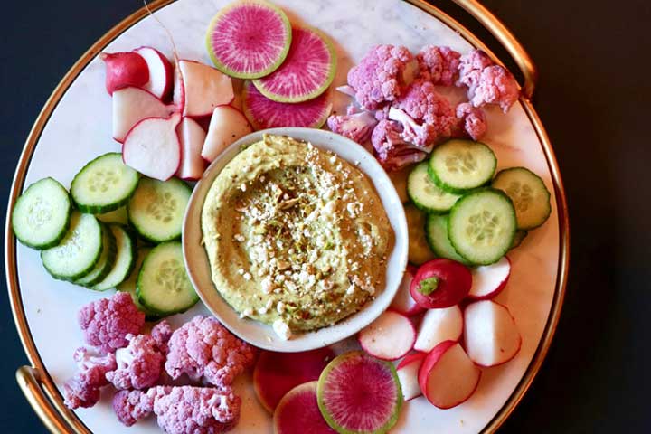 Avocado Hummus Platter