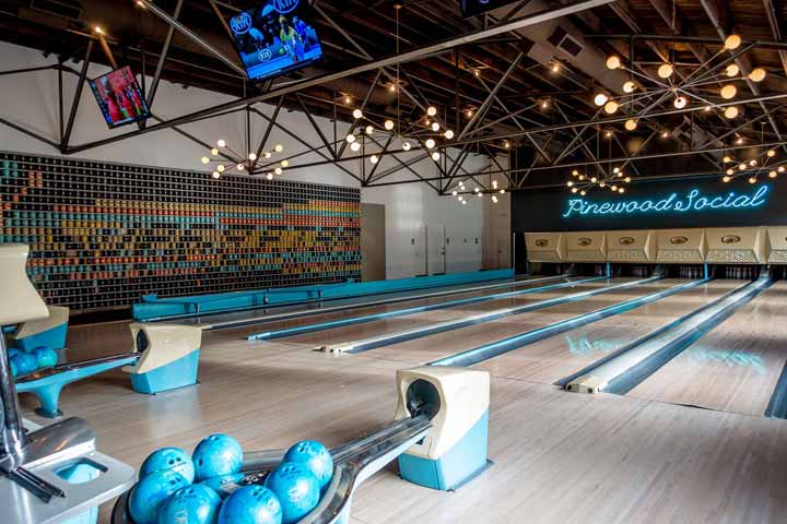 bowling area