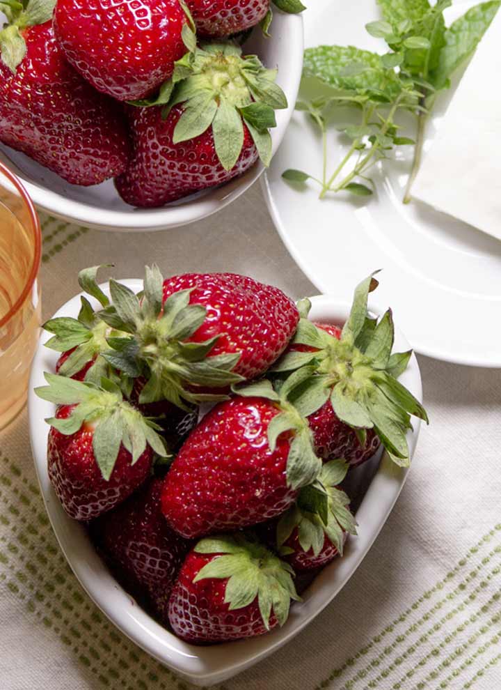 Farmer's Market Strawberries and Feta goat cheese