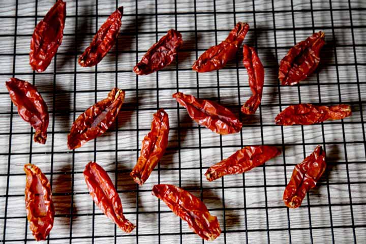 Sun Dried Tomatoes cooling on rack