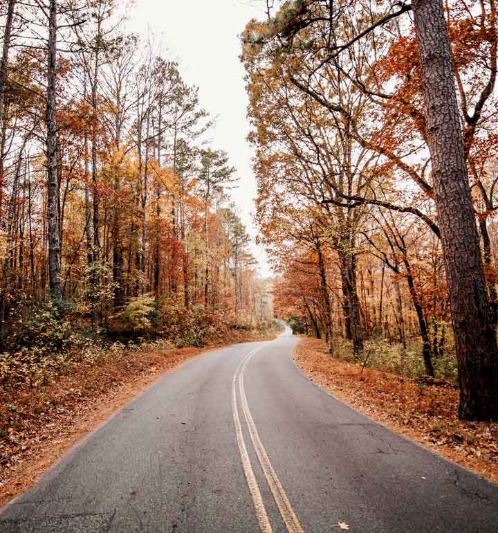 Scenic fall drive